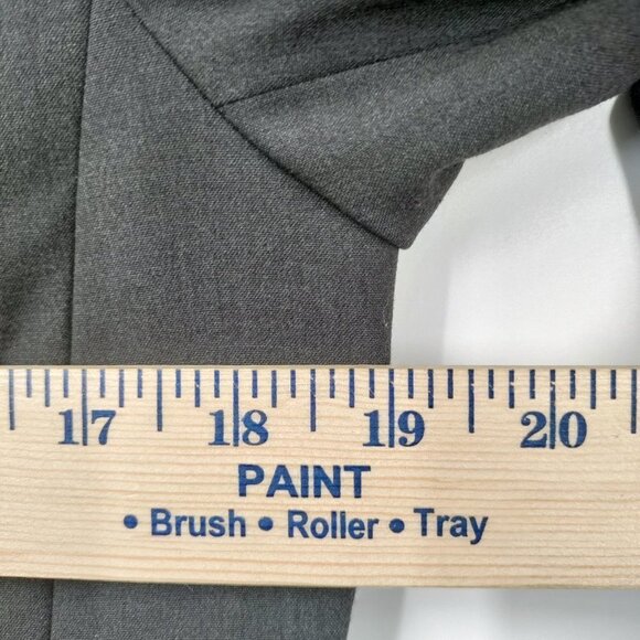 New Anne Klein Slim Fit Single Breast One Button Blazer Jacket Size 8 Women Gray - Picture 10 of 10